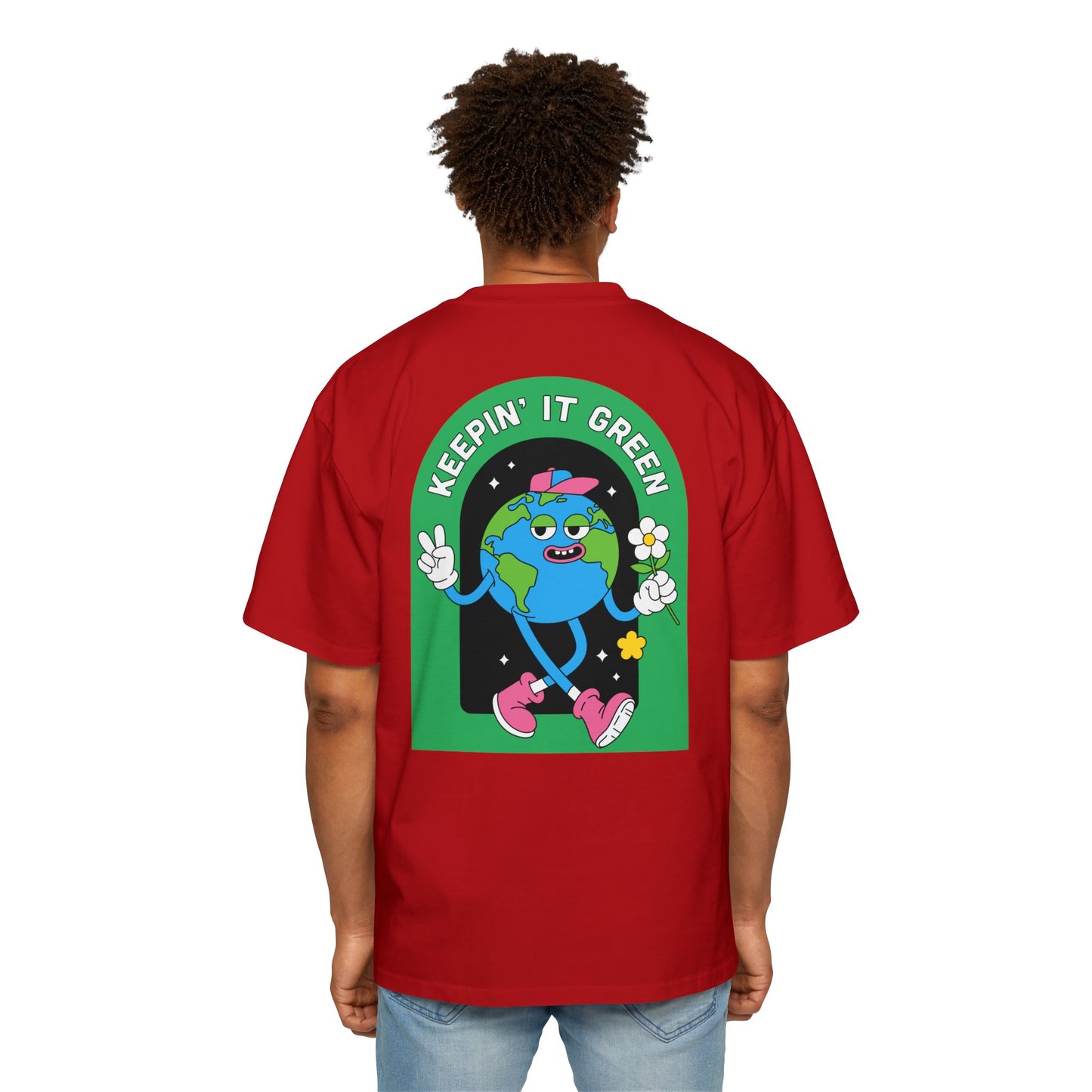 Men's Heavy Oversized Tee - Local Tourist Graphic Tee