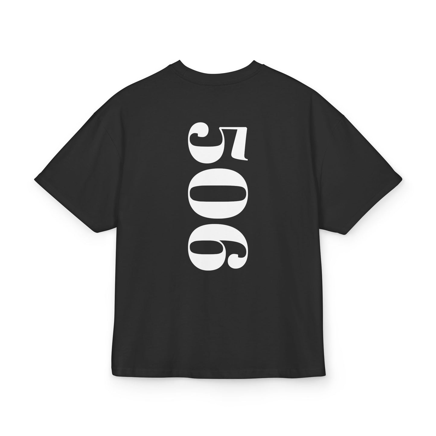 Unisex Heavy Cotton Box Tee with 'AMORAKI 506' Design - Casual Streetwear