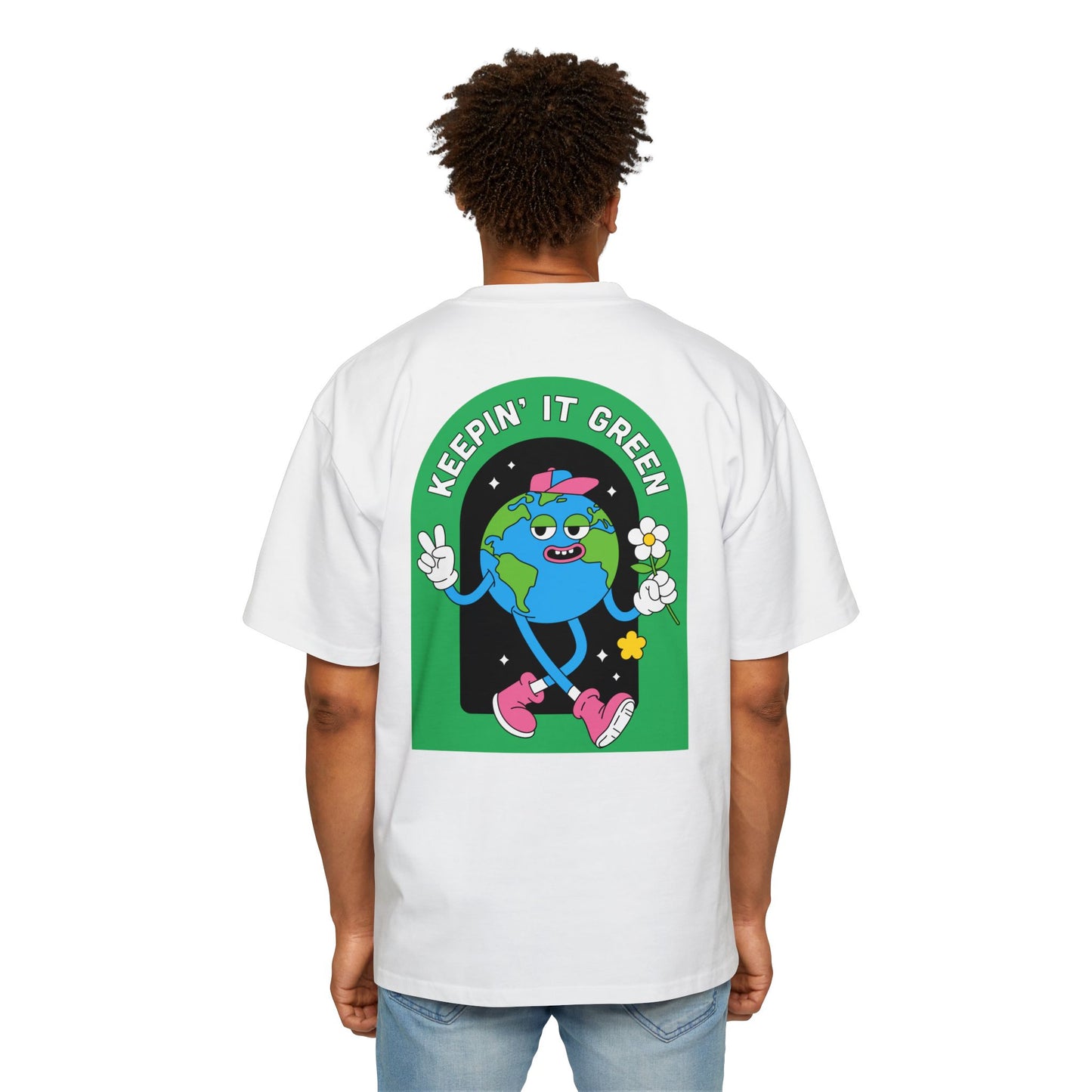 Men's Heavy Oversized Tee - Local Tourist Graphic Tee