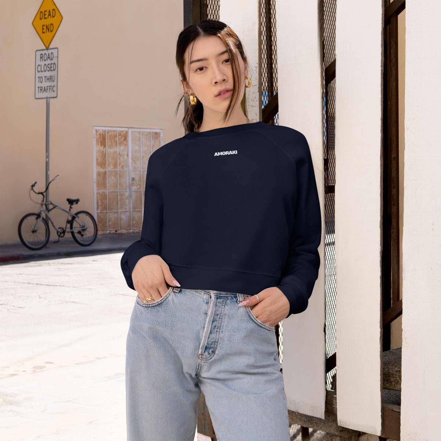 Cropped Fleece Pullover