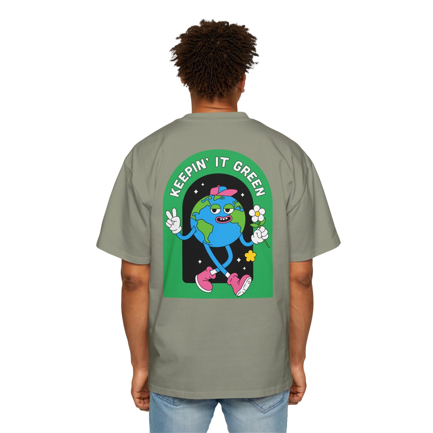 Men's Heavy Oversized Tee - Local Tourist Graphic Tee