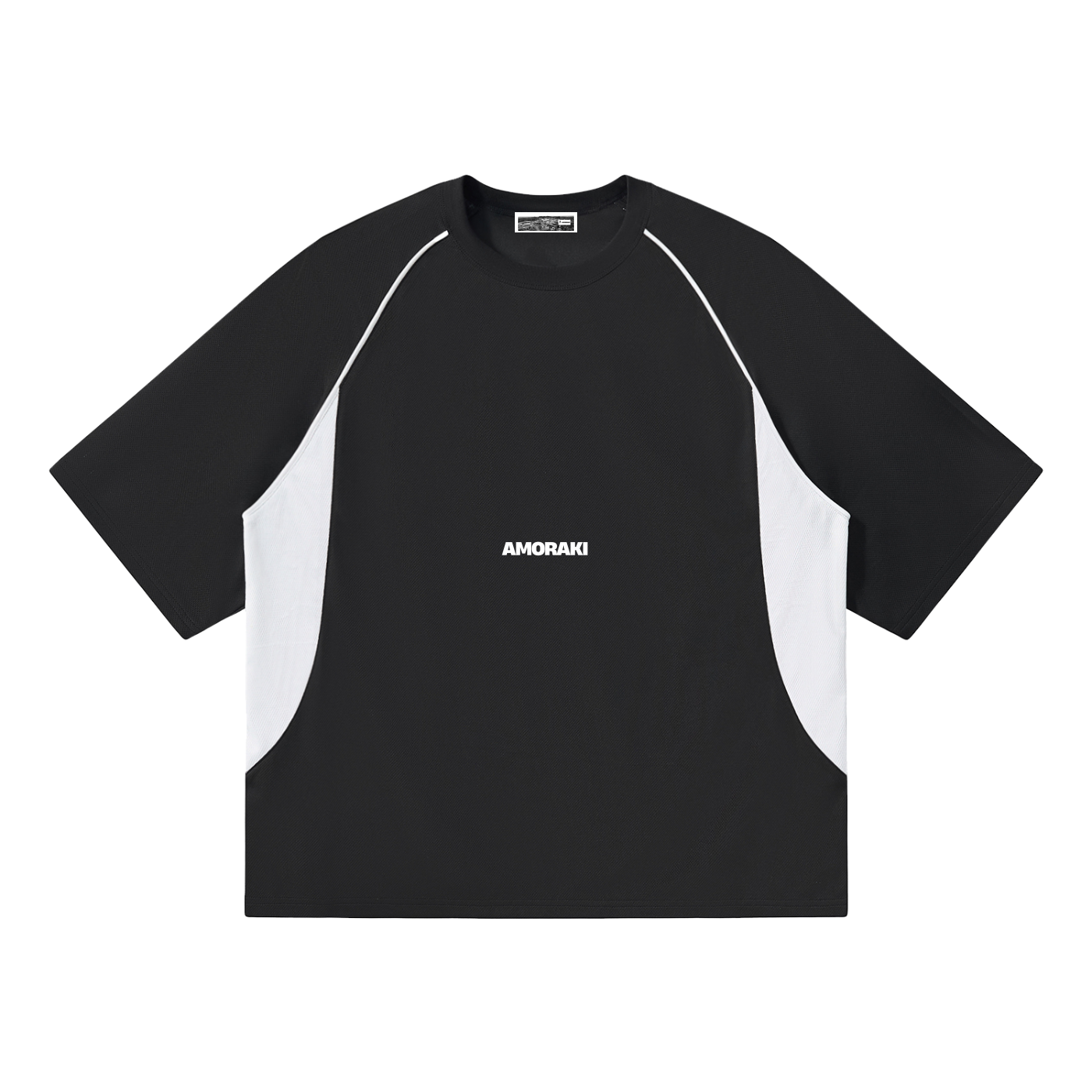 AMORAKI RAGLAN PANEL TEE