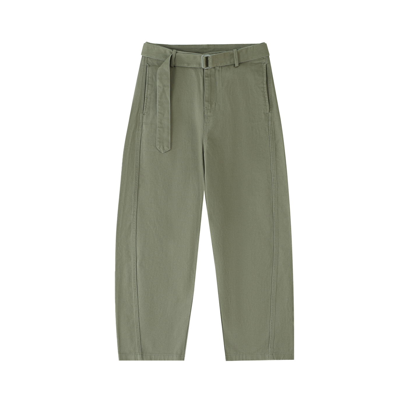 AMORAKI WOMEN'S BARREL LEG CHINO PANTS