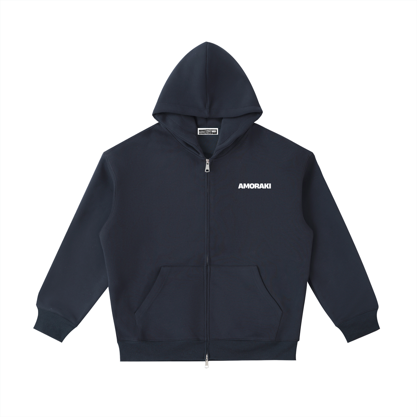 AMORAKI ESSENTIAL HEAVYWEIGHT ZIP HOODIE