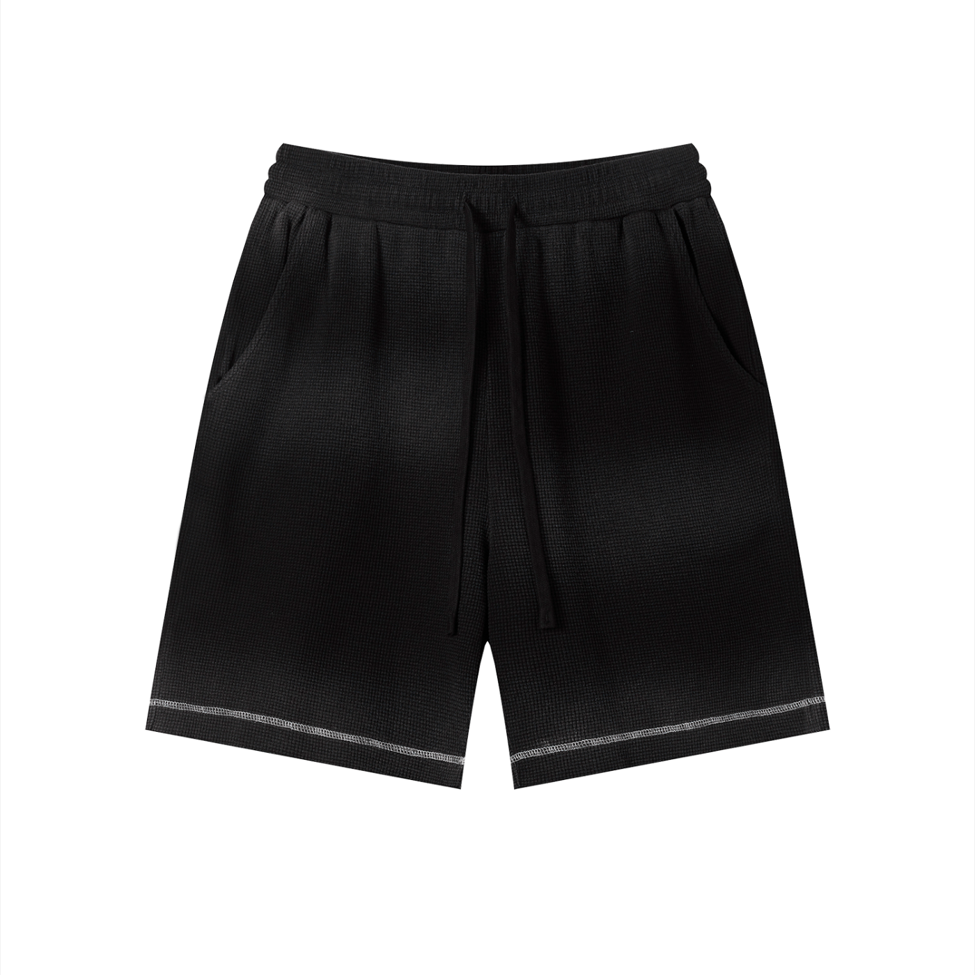 AMORAKI UNISEX SUNFADE WAFFLE SHORTS