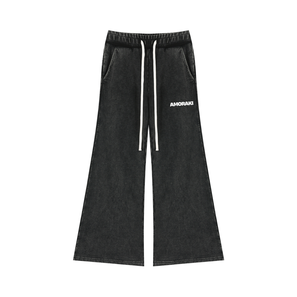 AMORAKI WASH FLARED LEG SWEATPANTS