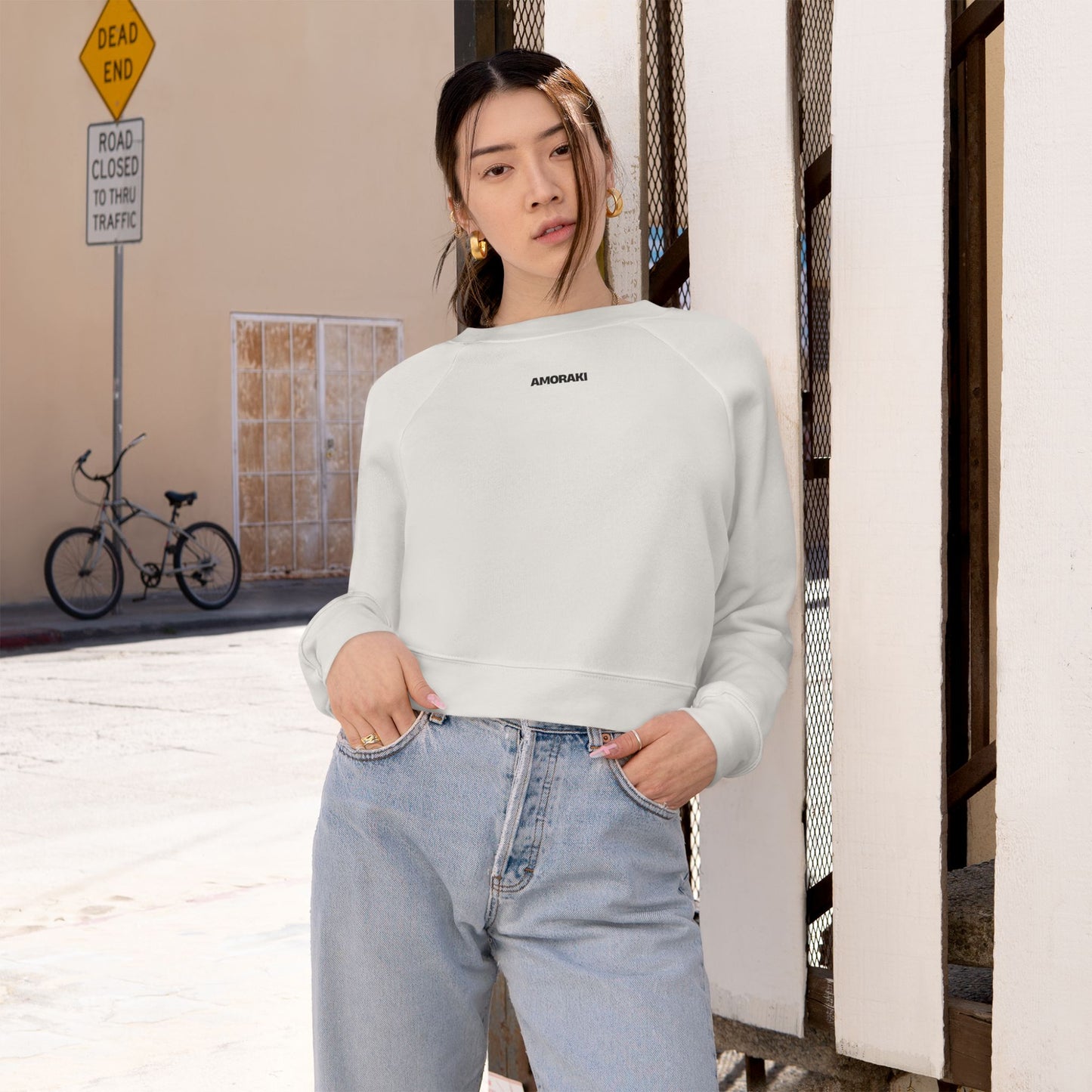 Cropped Fleece Pullover