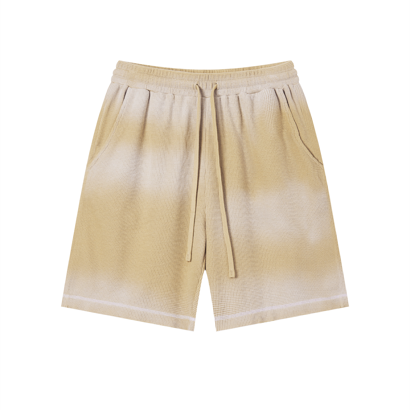 AMORAKI UNISEX SUNFADE WAFFLE SHORTS