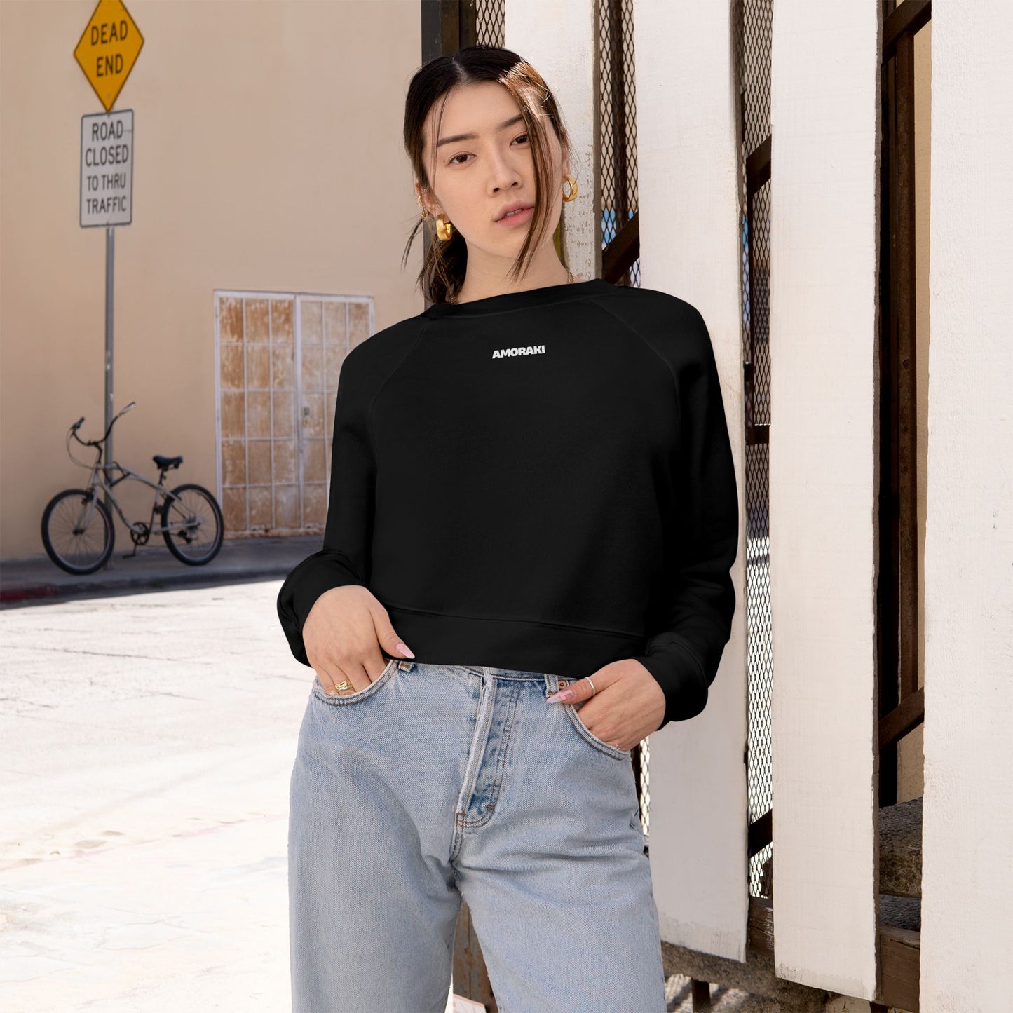 Cropped Fleece Pullover