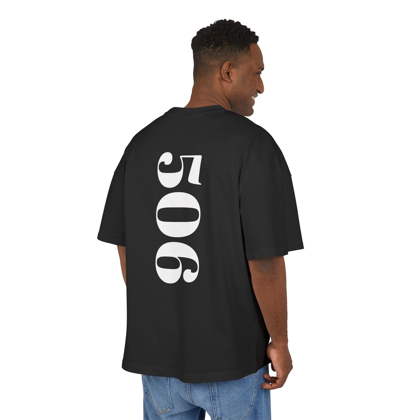 Unisex Heavy Cotton Box Tee with 'AMORAKI 506' Design - Casual Streetwear