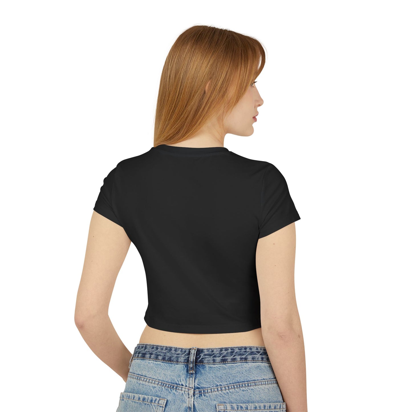Floral Embroidered Women's Baby Tee - Casual Summer Style
