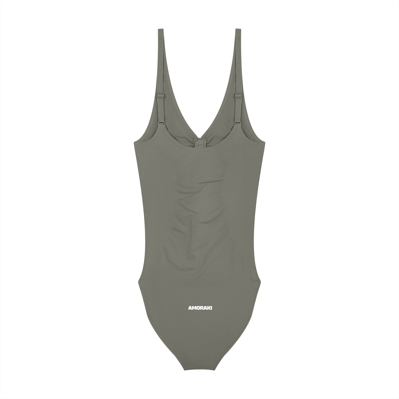 AMORAKI FULL-ZIP RUCHED BODYSUIT