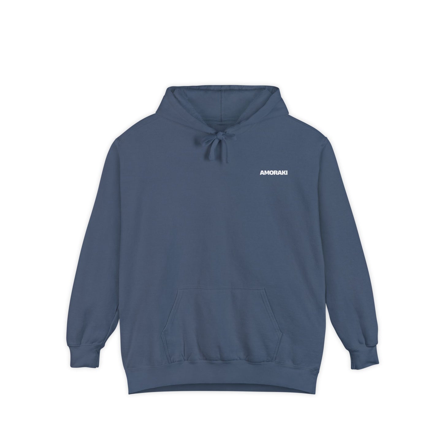 Unisex Garment-Dyed Hoodie - C'est La Vie with Smiley Face