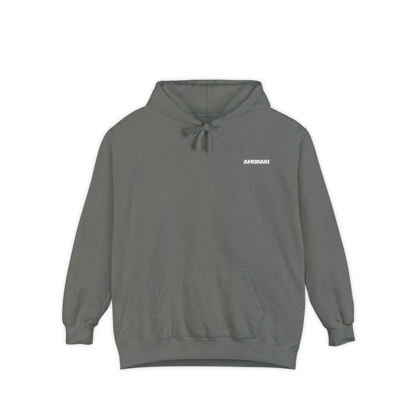 Unisex Garment-Dyed Hoodie - C'est La Vie with Smiley Face