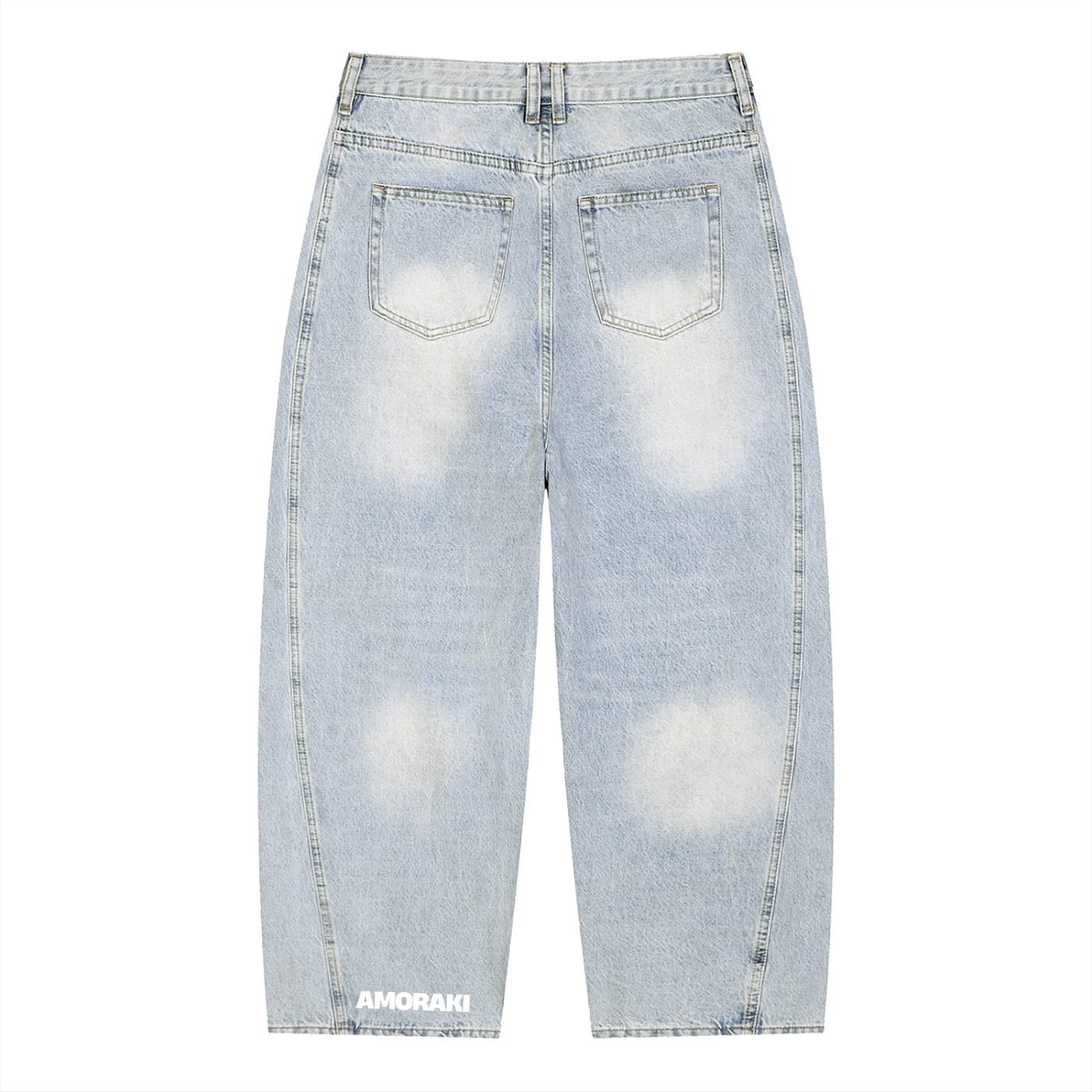 AMORAKI SUNFADE BARREL DENIM