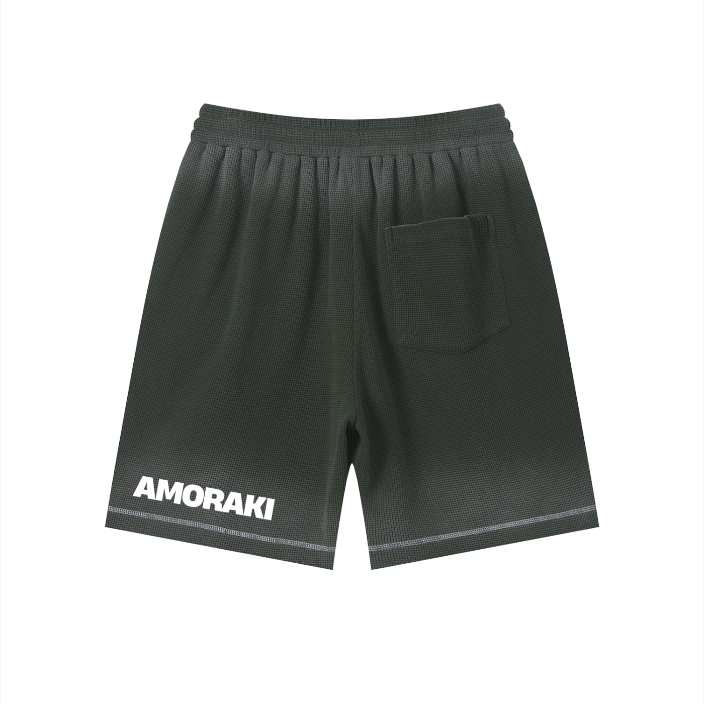 AMORAKI UNISEX SUNFADE WAFFLE SHORTS