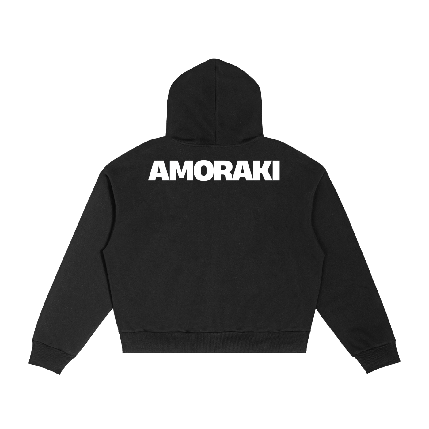 AMORAKI PLAID BOXY ZIP HOODIE