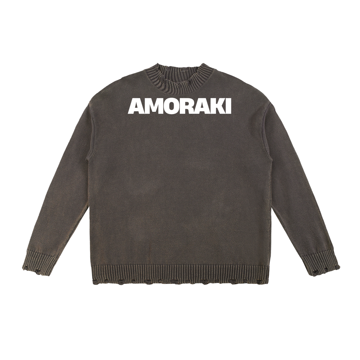 AMORAKI VINTAGE DISTRESSED SWEATER