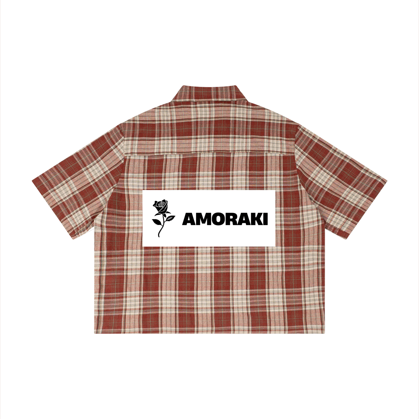 AMORAKI PLAID BOXY SHIRT