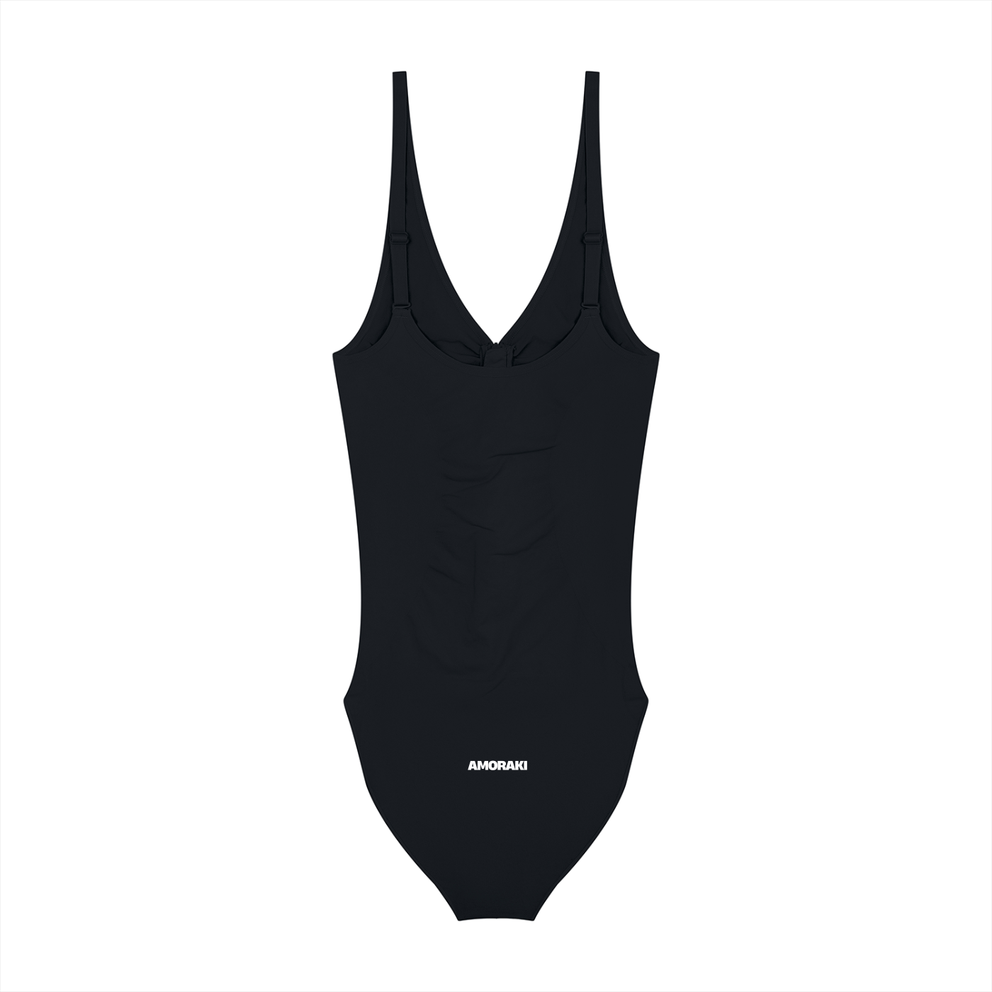AMORAKI FULL-ZIP RUCHED BODYSUIT