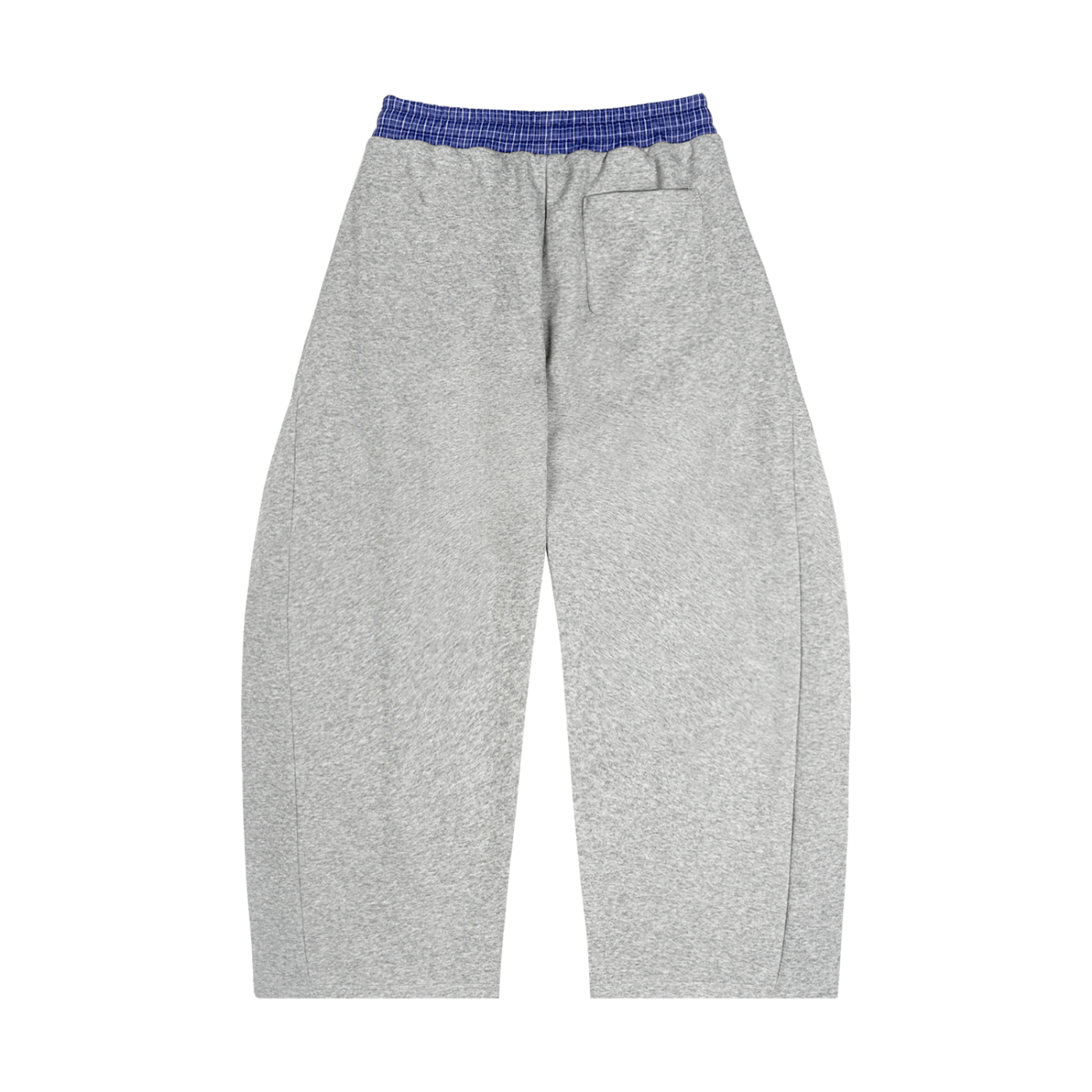 AMORAKI PLAID BARREL SWEATPANTS