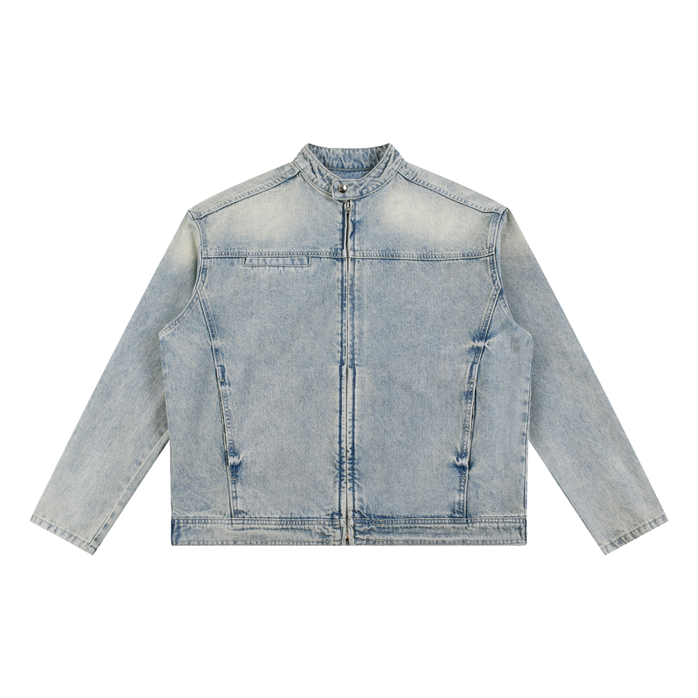 AMORAKI VINTAGE WASH DENIM JACKET