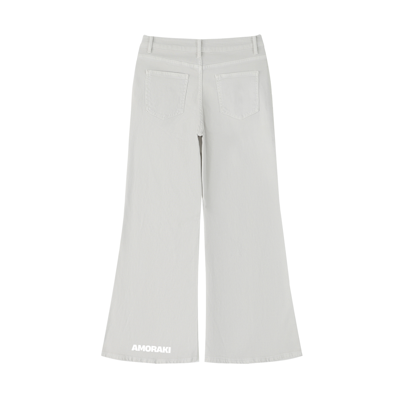 AMORAKI WOMEN'S VINTAGE WASH FLARED DENIM