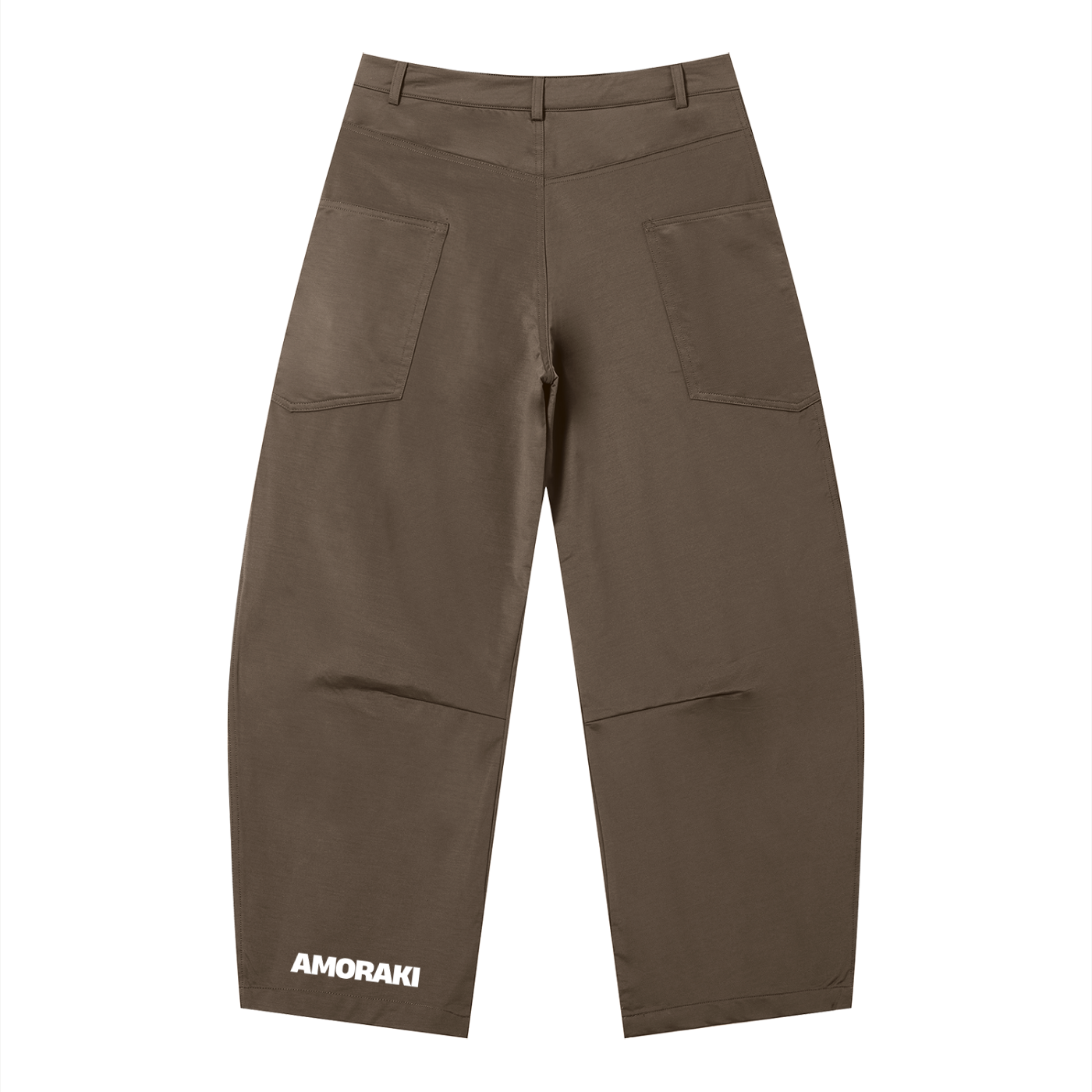 AMORAKI MEN'S STRUCTURED BARREL PANTS
