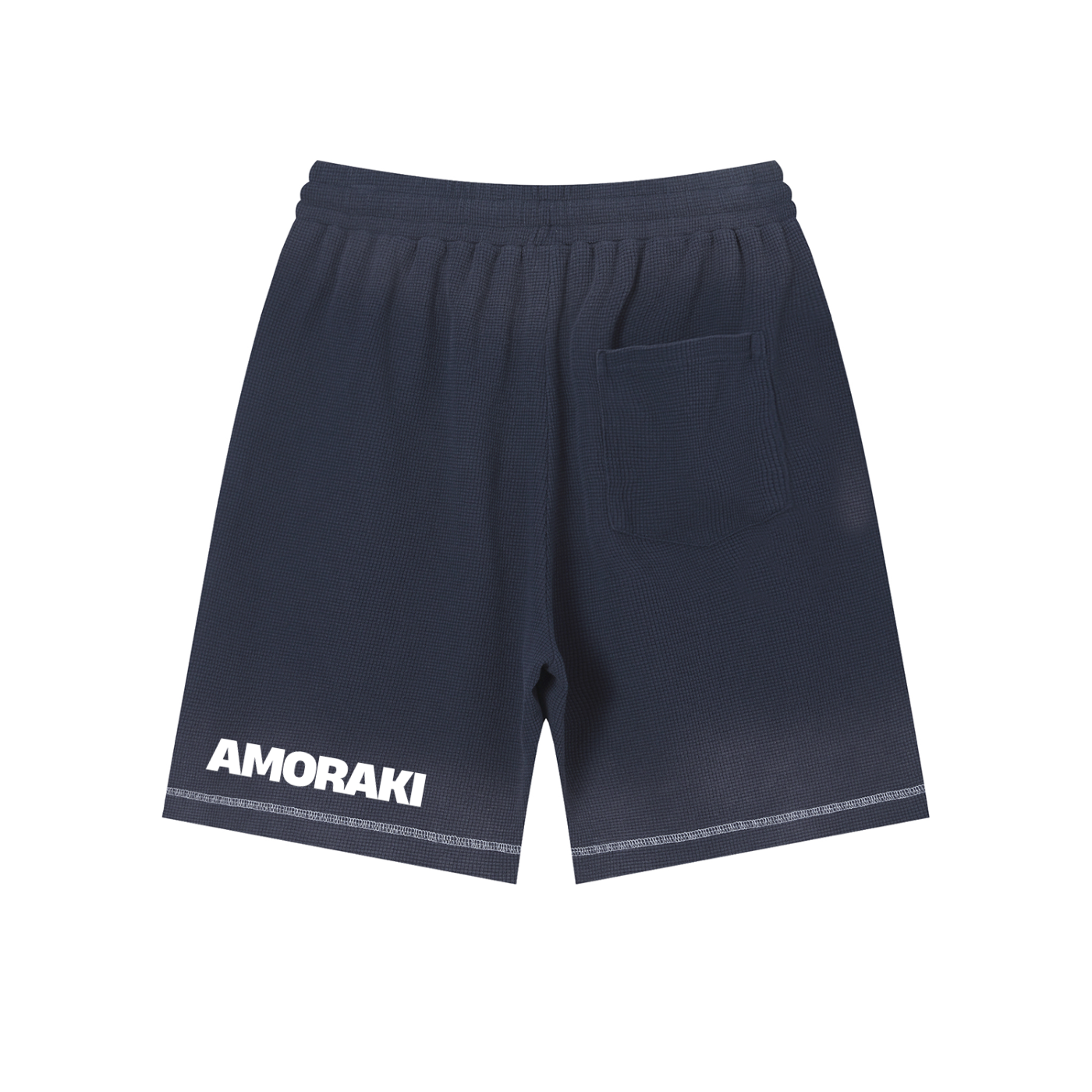 AMORAKI UNISEX SUNFADE WAFFLE SHORTS