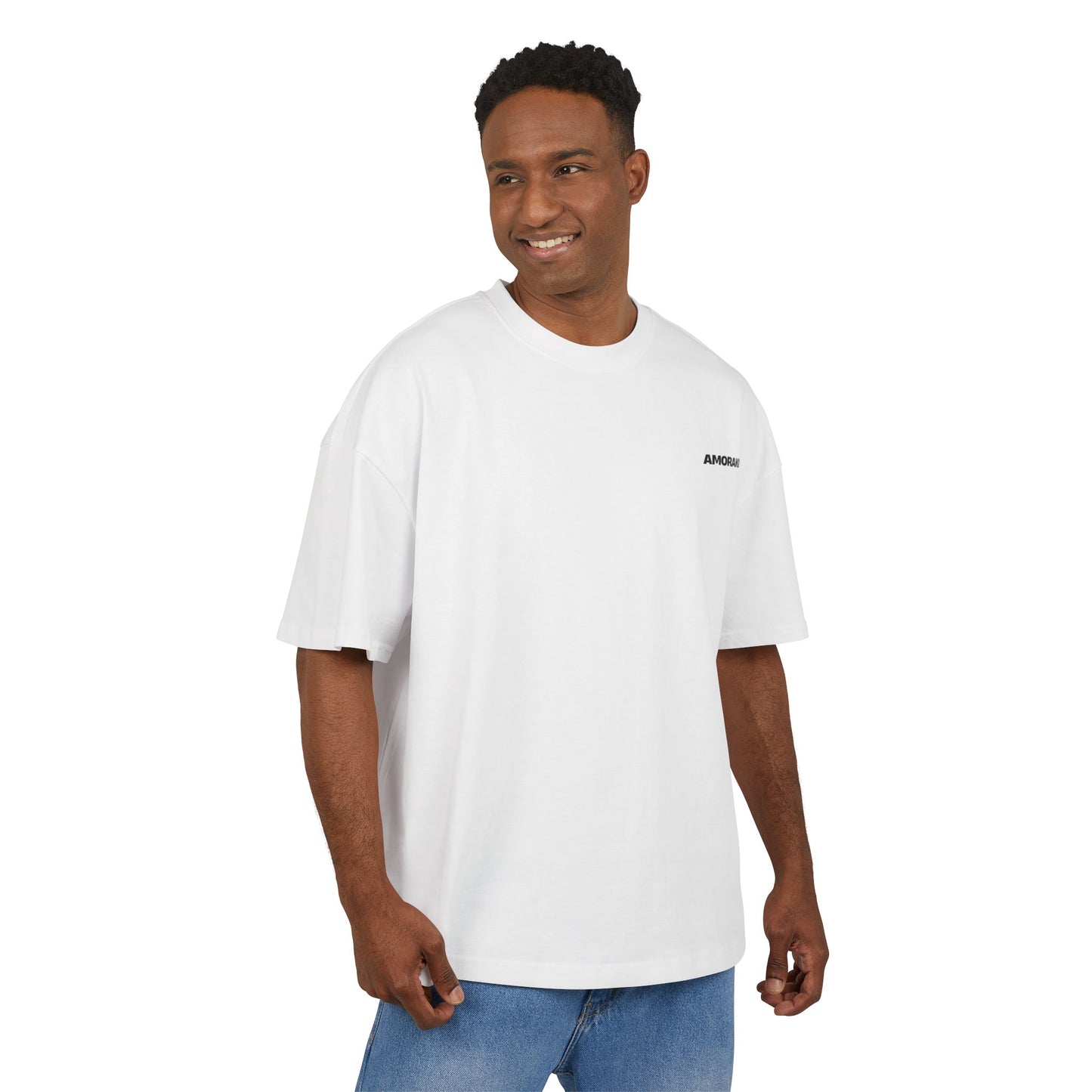 Unisex Heavy Cotton Box Tee with 'AMORAKI 506' Design - Casual Streetwear