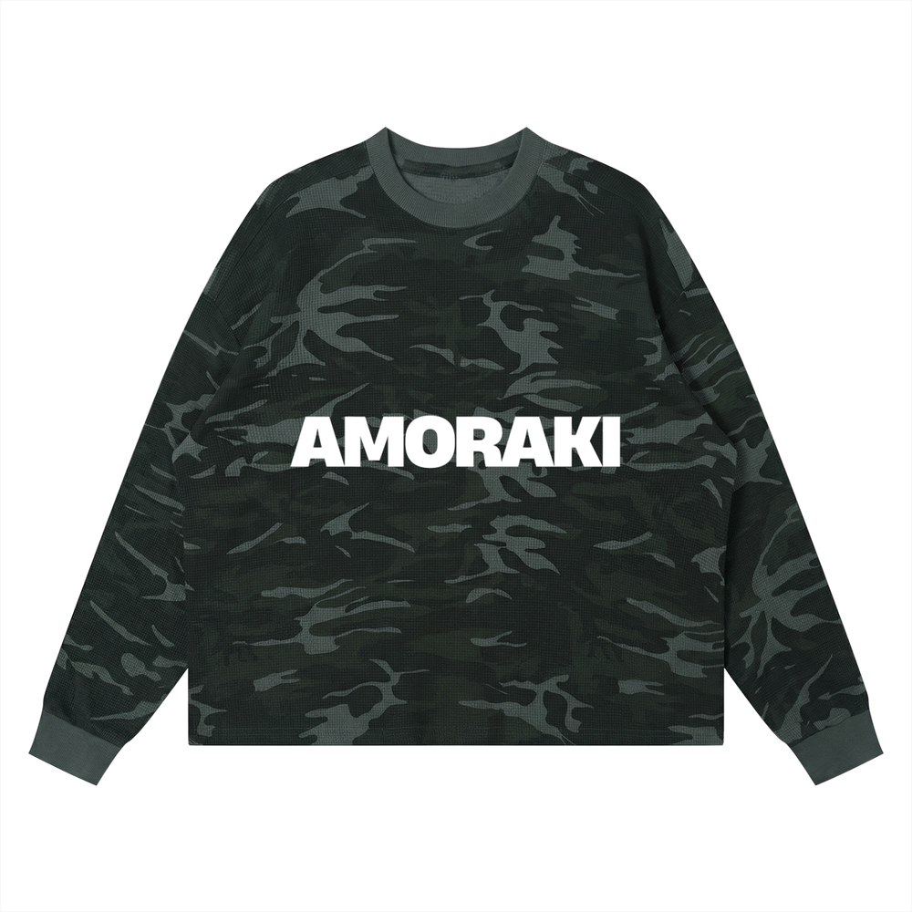 AMORAKI WAFFLE BOXY LONG SLEEVE