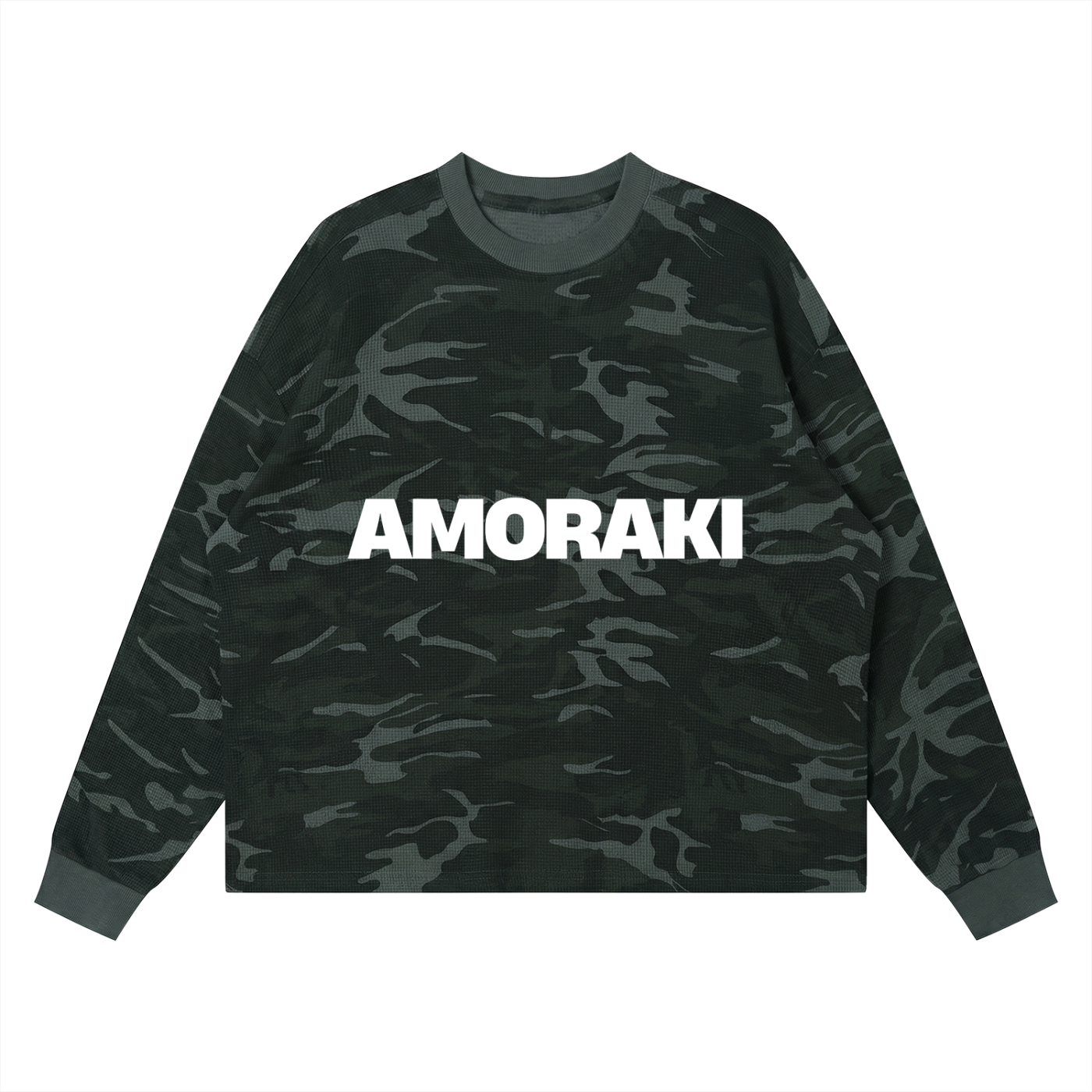 AMORAKI WAFFLE BOXY LONG SLEEVE