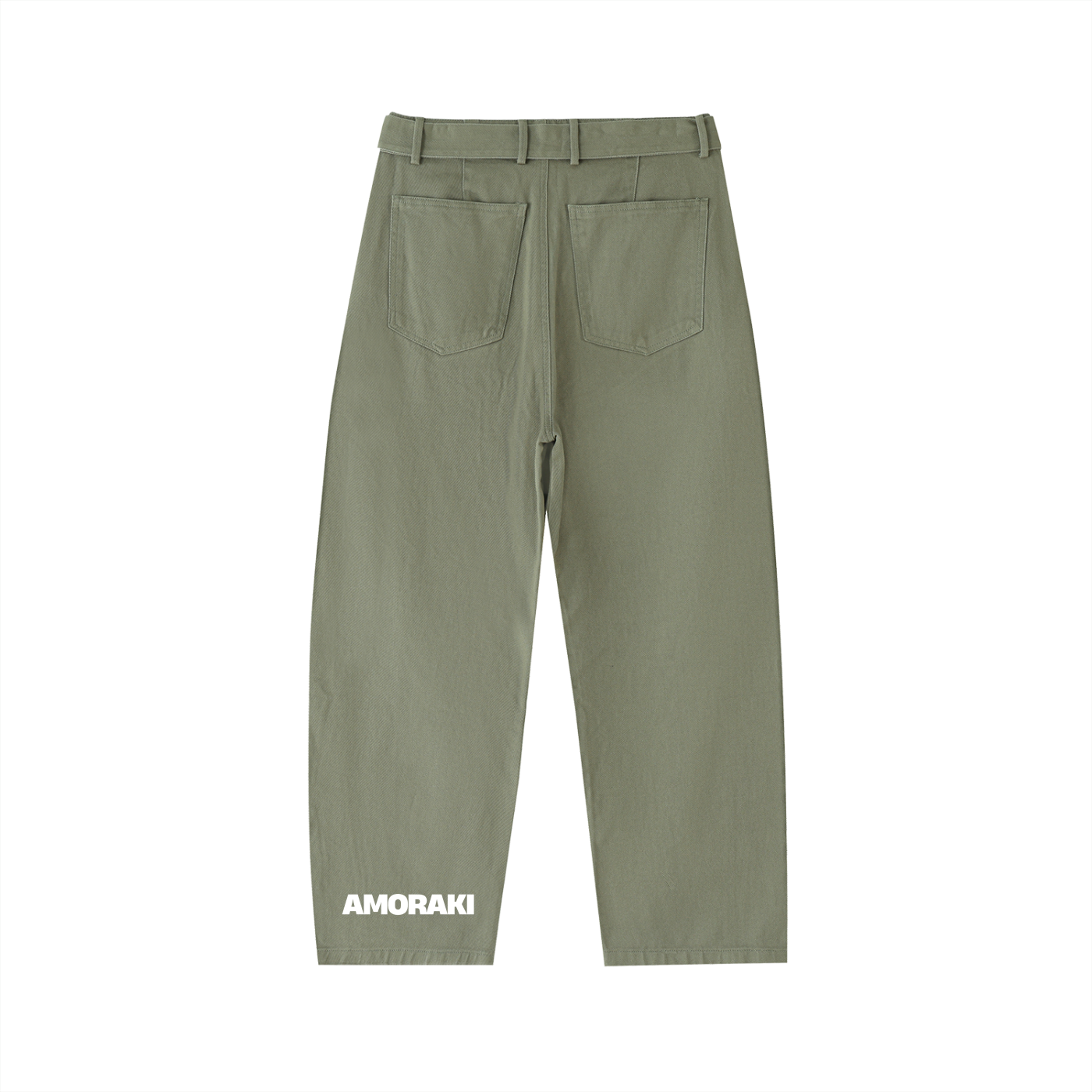 AMORAKI WOMEN'S BARREL LEG CHINO PANTS