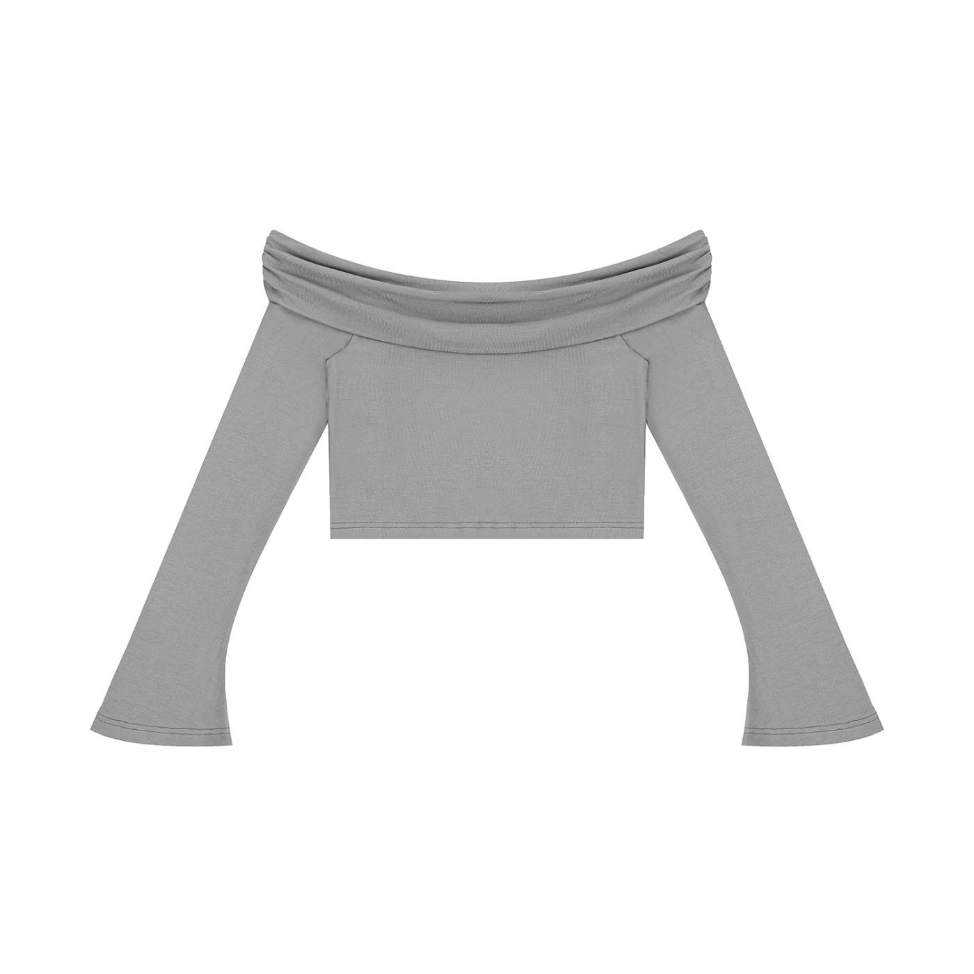 AMORAKI WOMEN'S OFF-SHOULDER CROP TEE