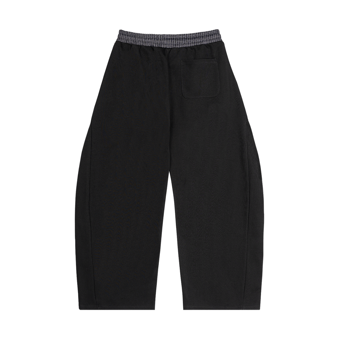 AMORAKI PLAID BARREL SWEATPANTS