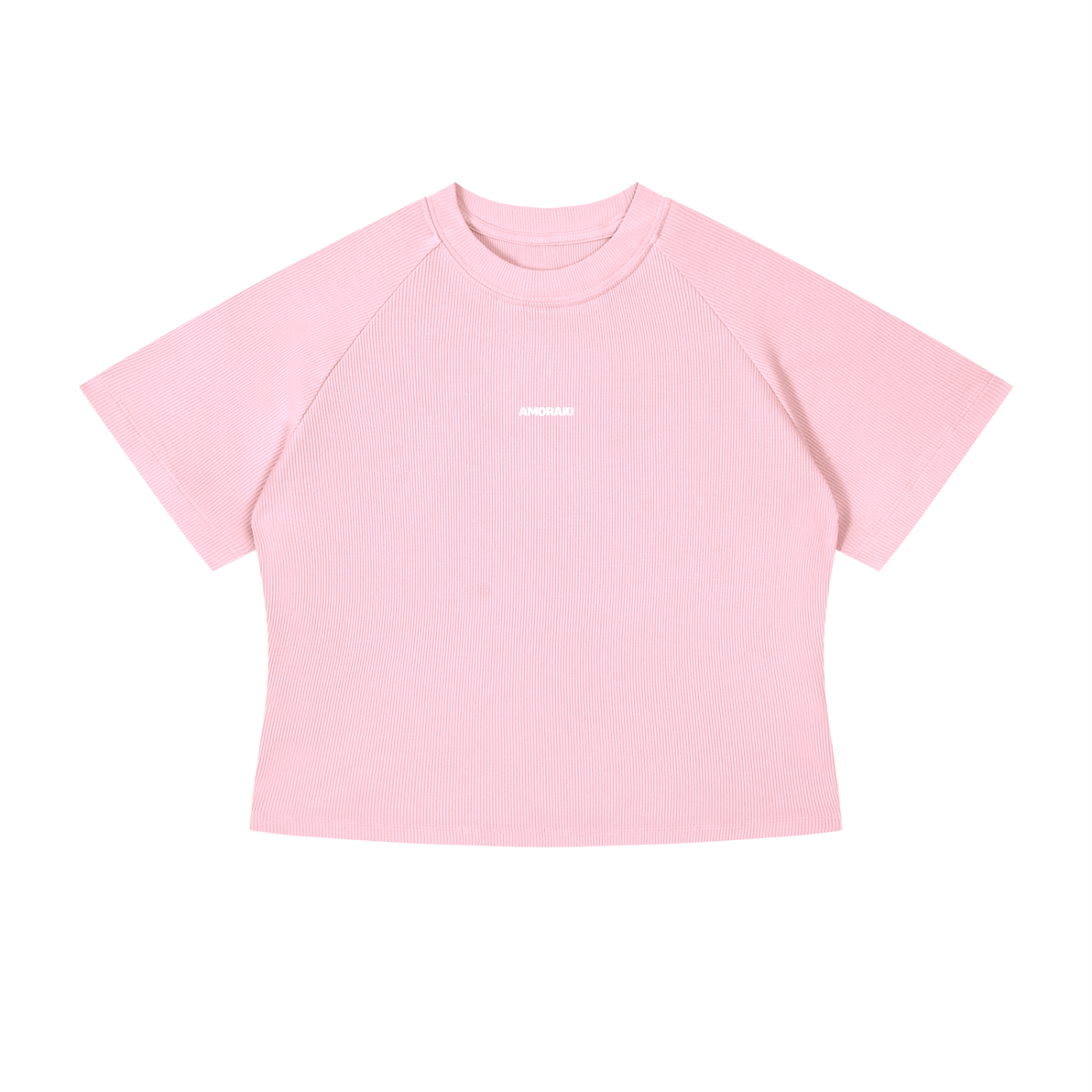 AMORAKI WOMEN'S MINERAL WASH CROP TEE