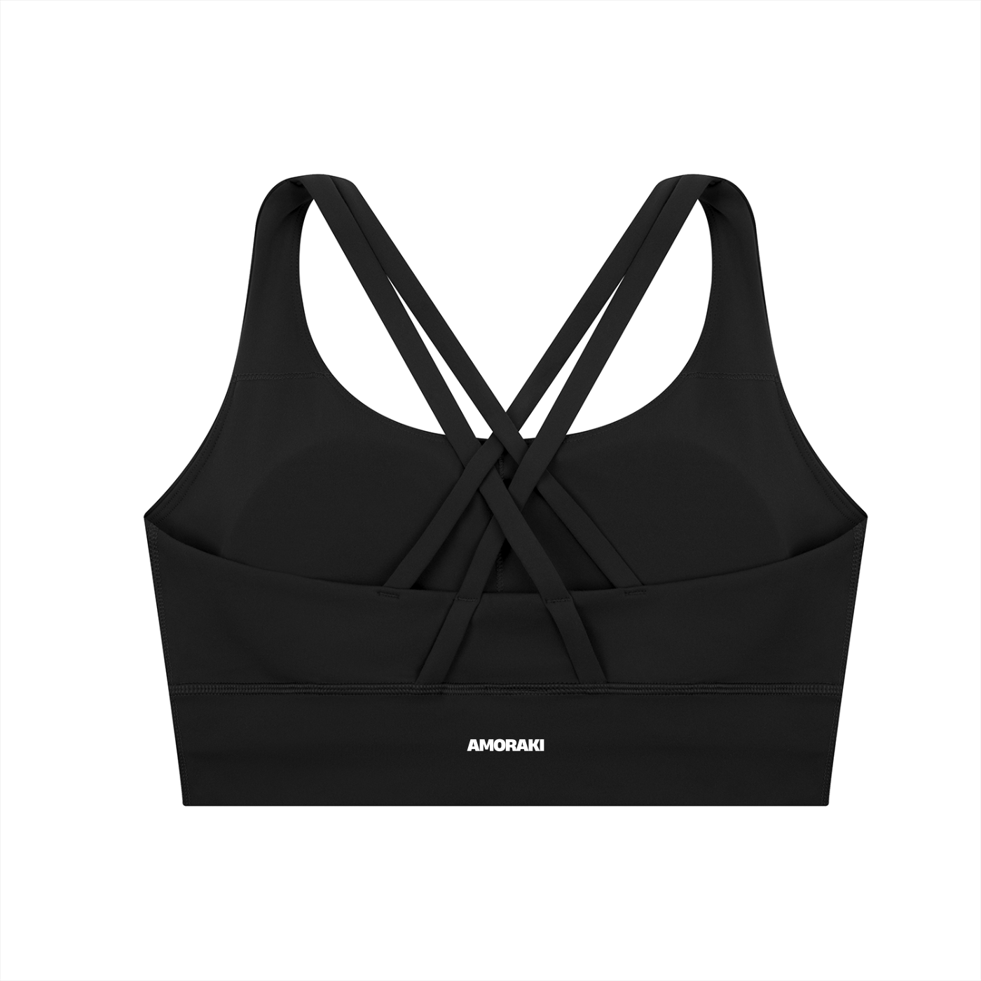 AMORAKI WOMEN'S CRISS-CROSS SPORTS BRA