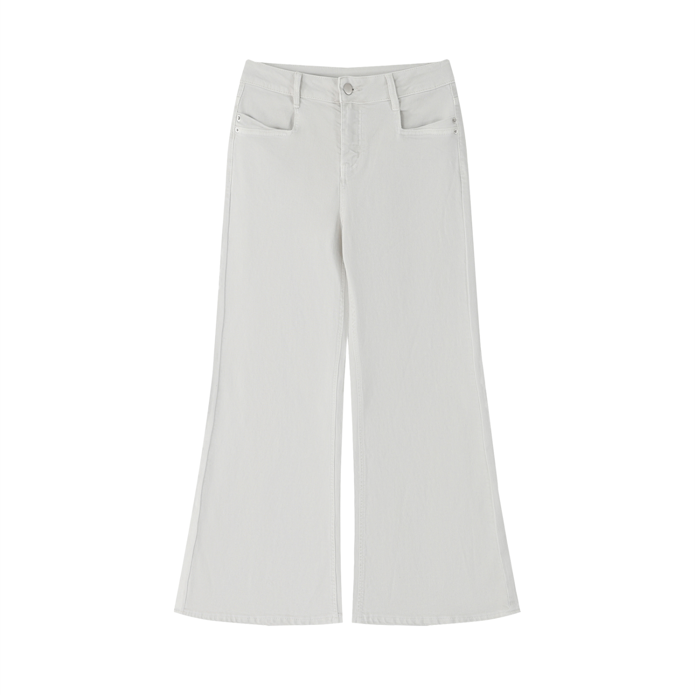 AMORAKI WOMEN'S VINTAGE WASH FLARED DENIM