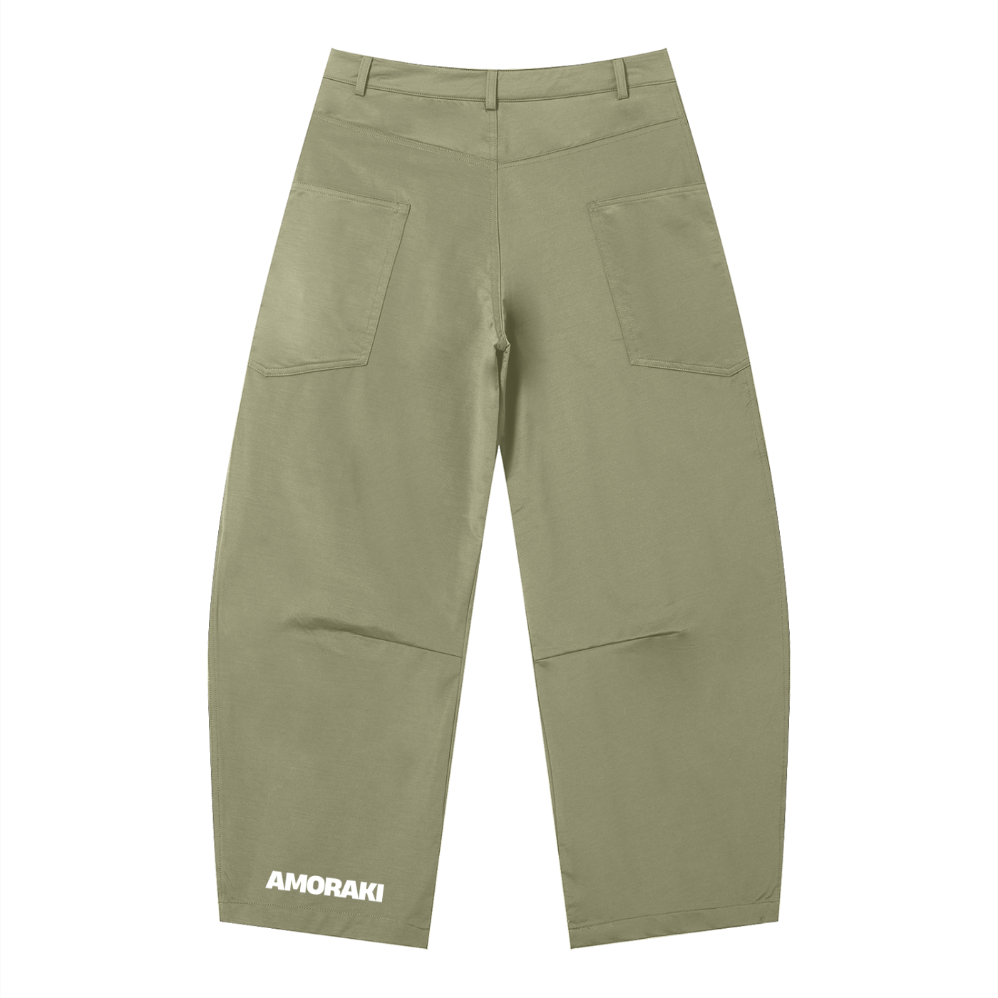 AMORAKI MEN'S STRUCTURED BARREL PANTS