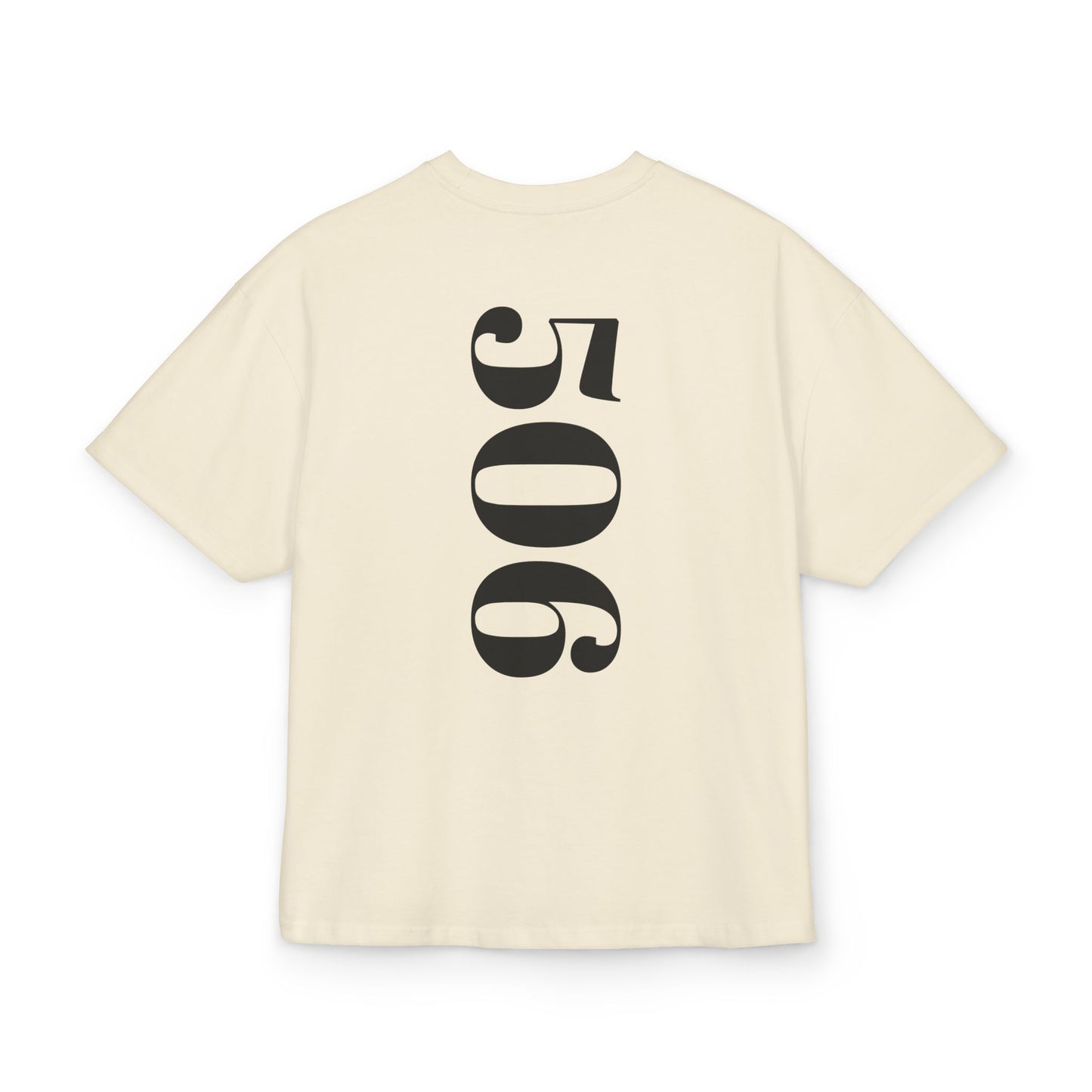 Unisex Heavy Cotton Box Tee with 'AMORAKI 506' Design - Casual Streetwear