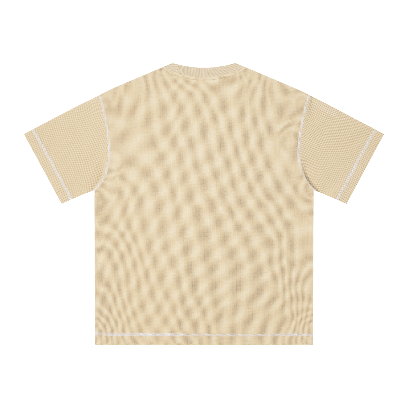 AMORAKI UNISEX SUNFADE WAFFLE BOXY TEE