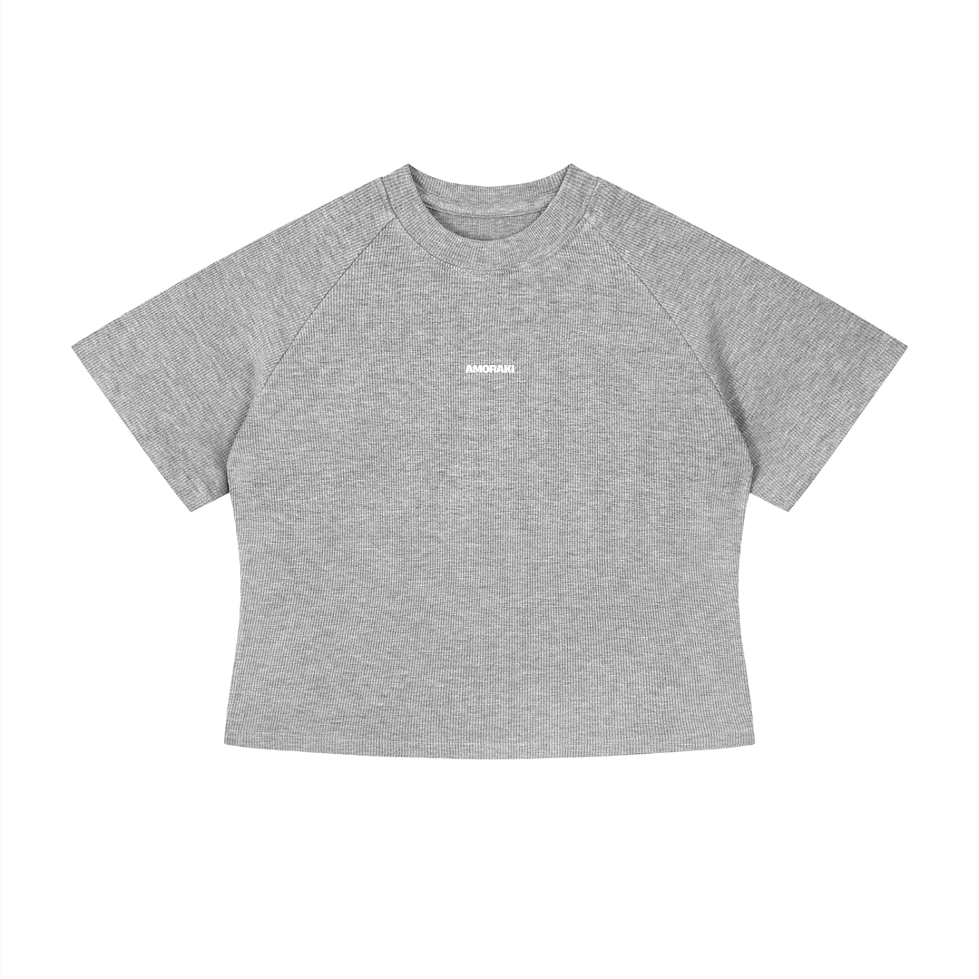 AMORAKI WOMEN'S MINERAL WASH CROP TEE