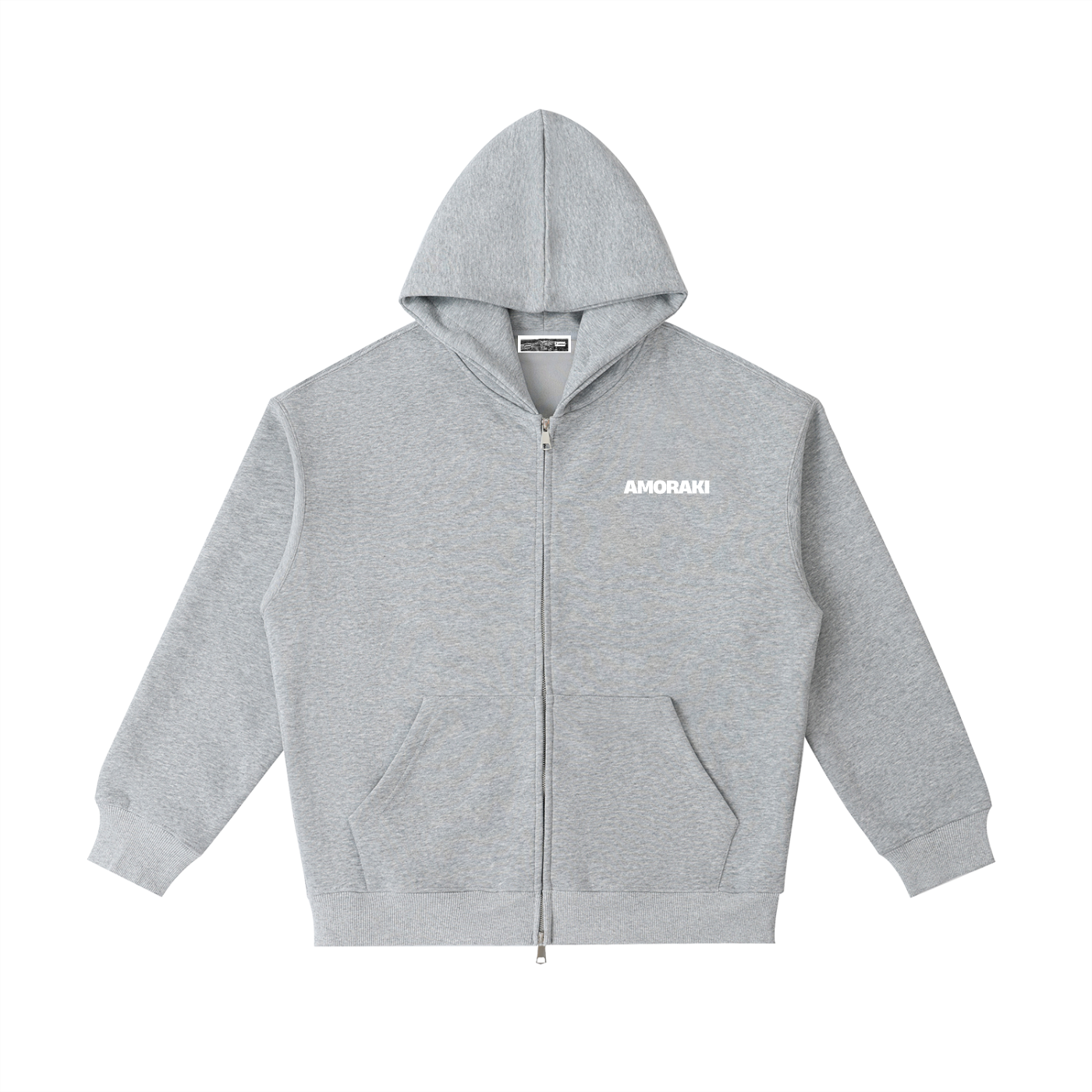 AMORAKI ESSENTIAL HEAVYWEIGHT ZIP HOODIE