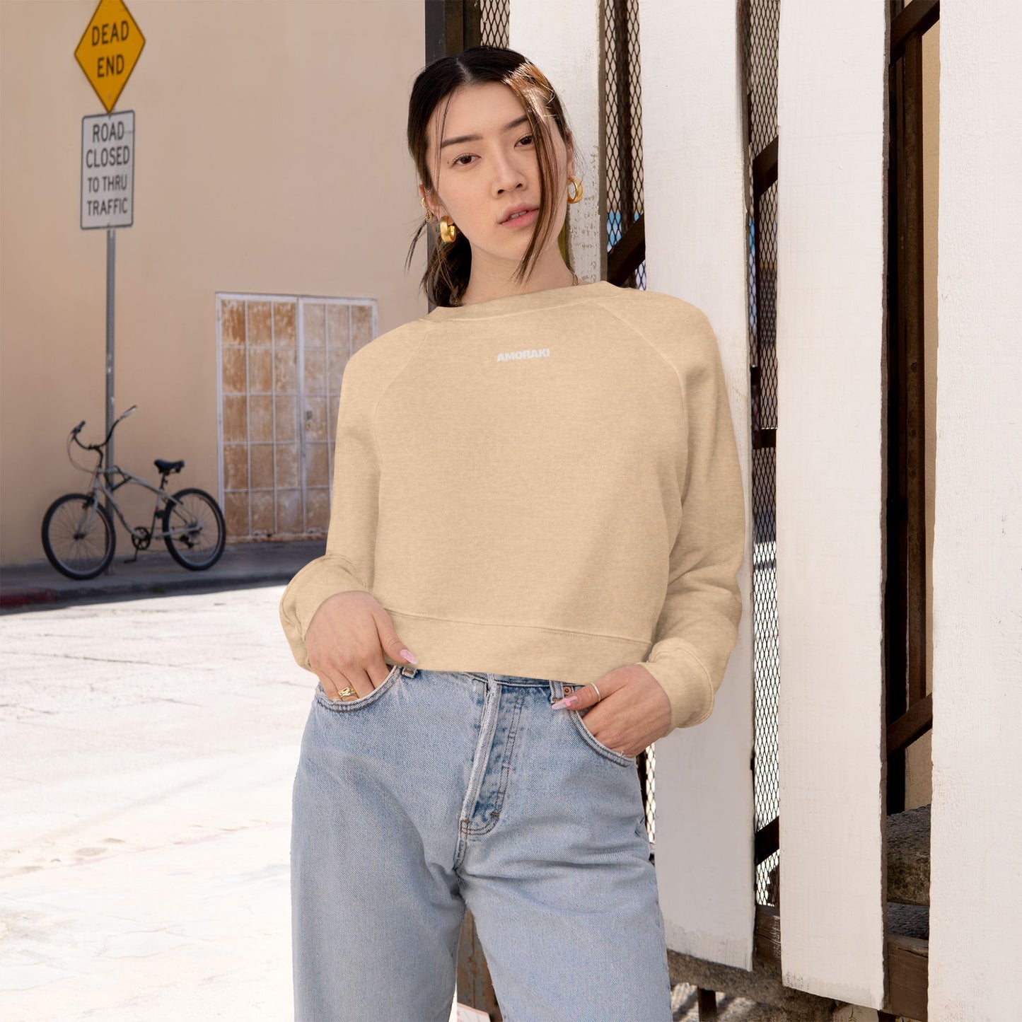 Cropped Fleece Pullover