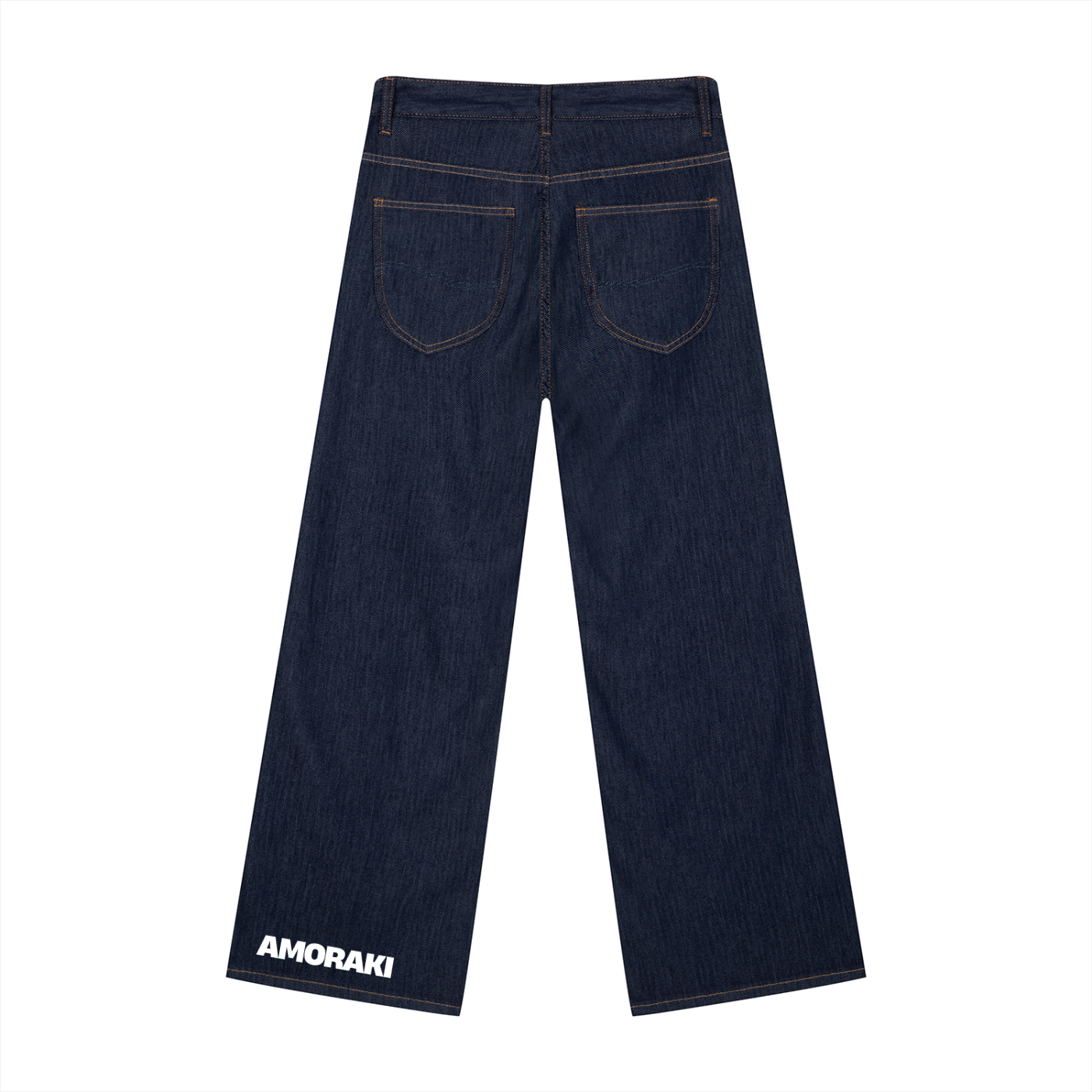 AMORAKI RAW DENIM WIDE JEANS