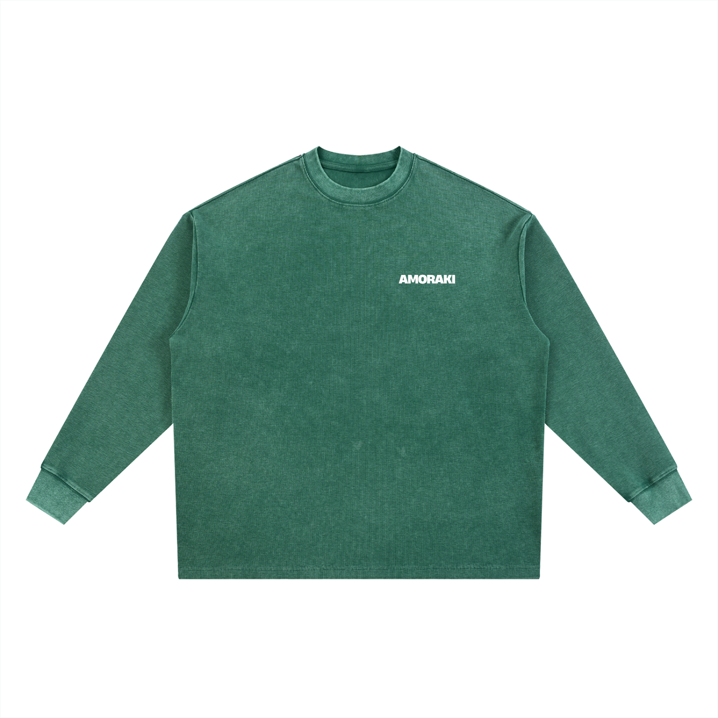 AMORAKI WASHED WAFFLE OVERSIZED TEE