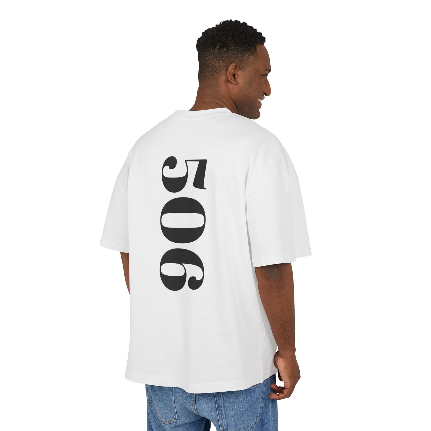 Unisex Heavy Cotton Box Tee with 'AMORAKI 506' Design - Casual Streetwear