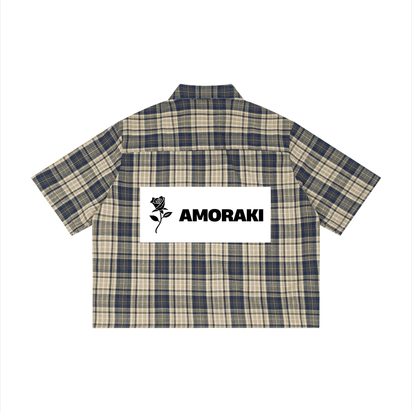 AMORAKI PLAID BOXY SHIRT