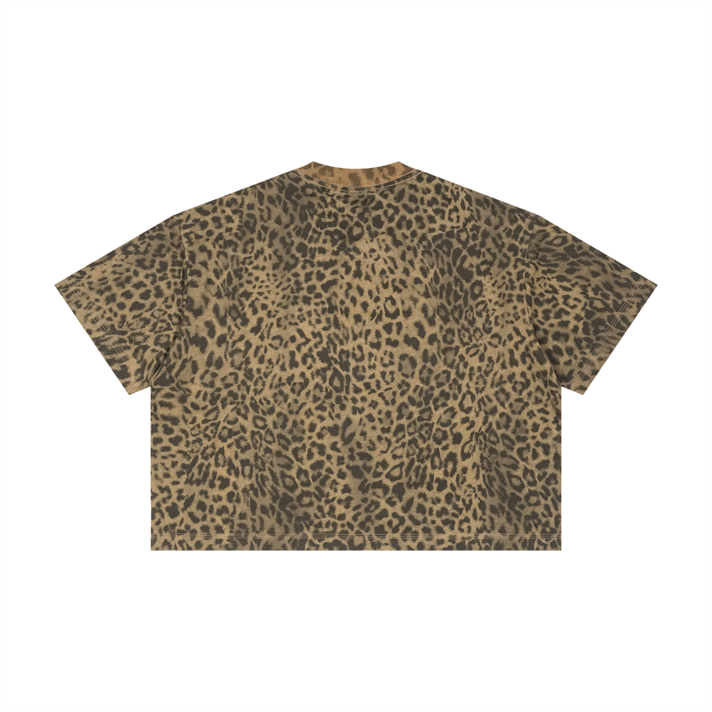 AMORAKI UNISEX LEOPARD BOXY TEE
