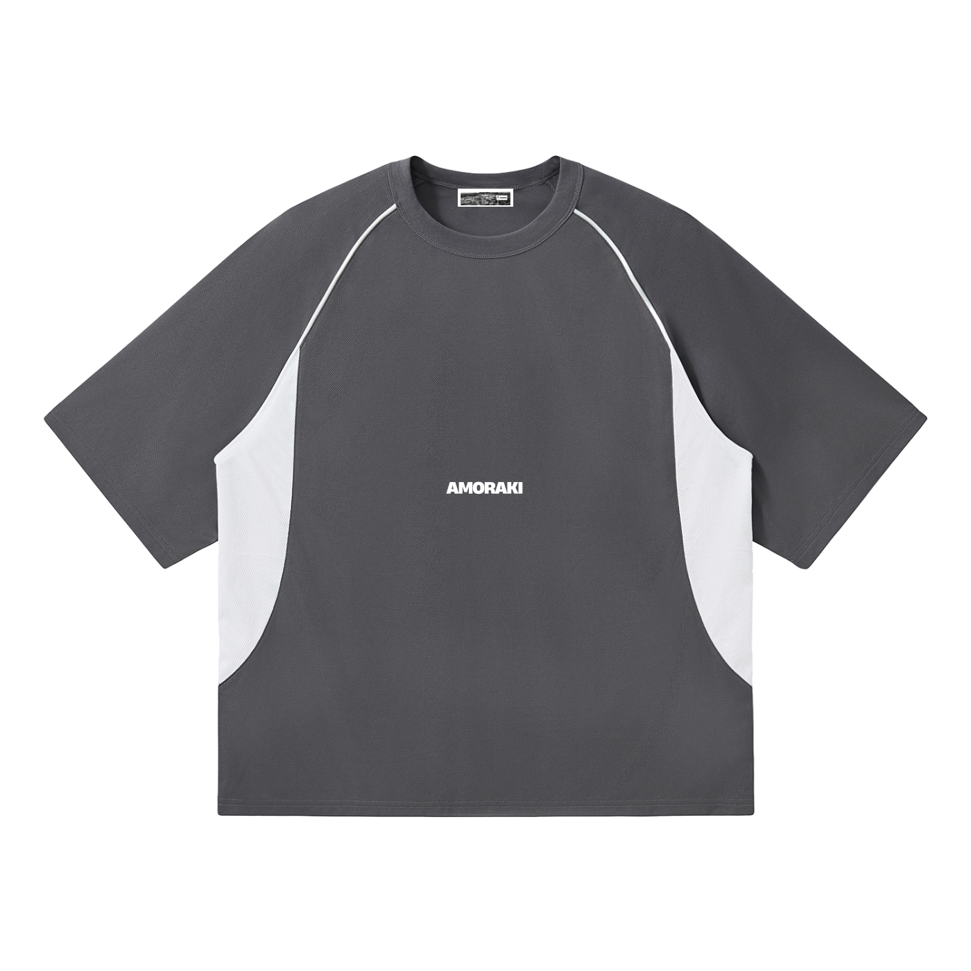 AMORAKI RAGLAN PANEL TEE